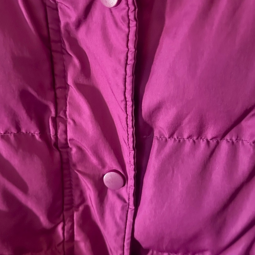 Faded Glory Puffer Vest Quilted Magenta Size M - Picture 4 of 9